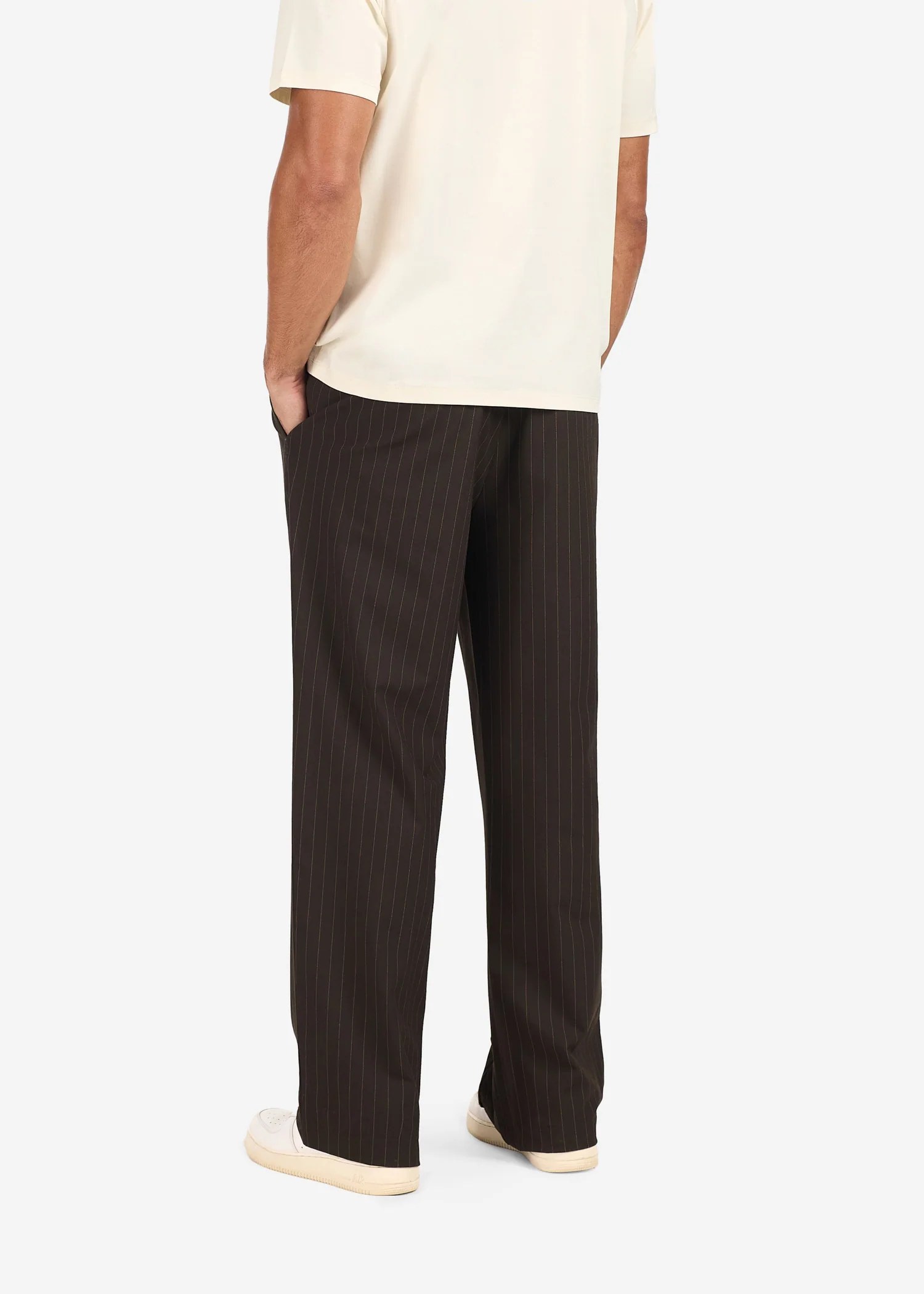 31 inch Pinstripe Wide-Leg Pants