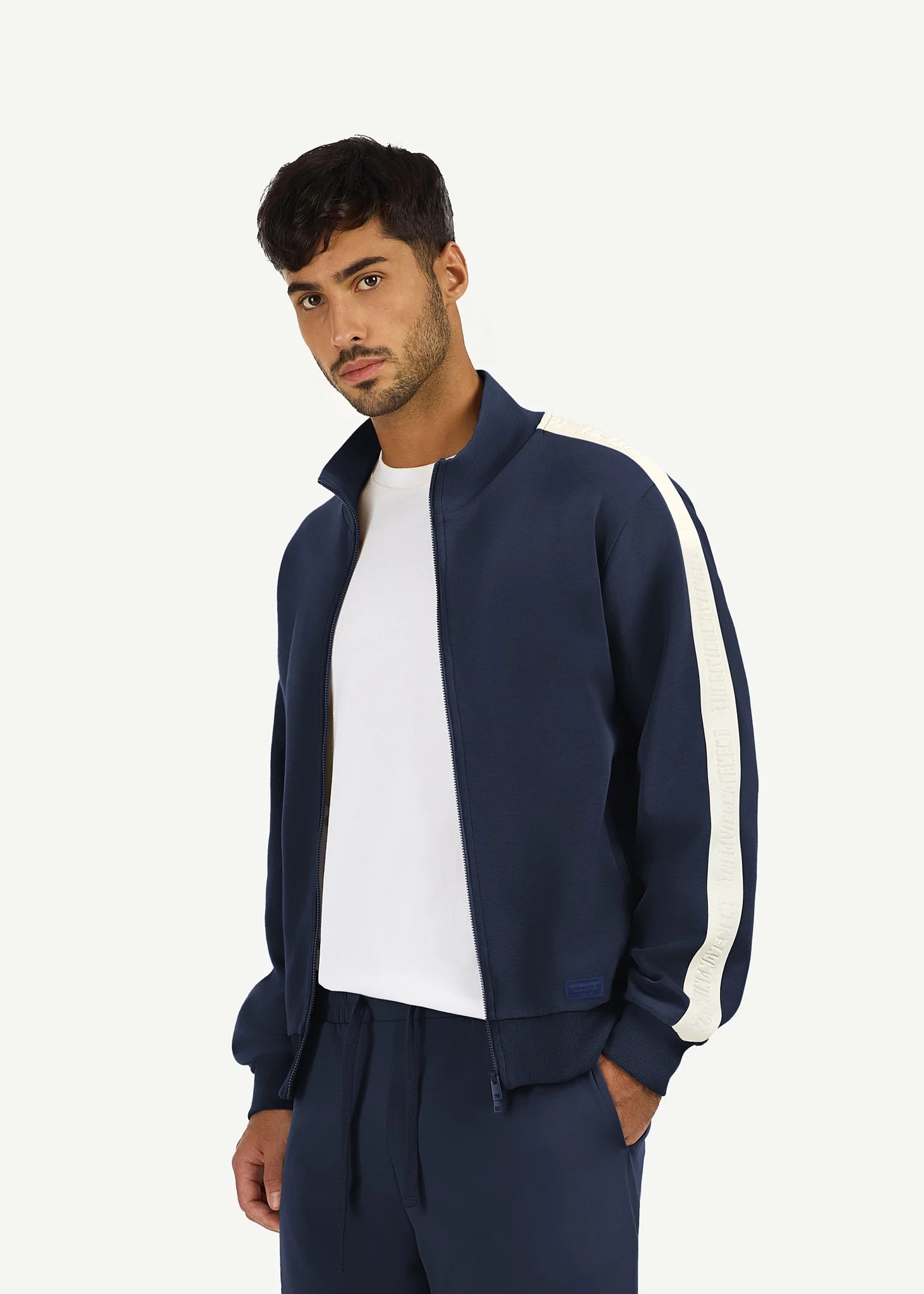 Regular Fit Striped Track Jacket