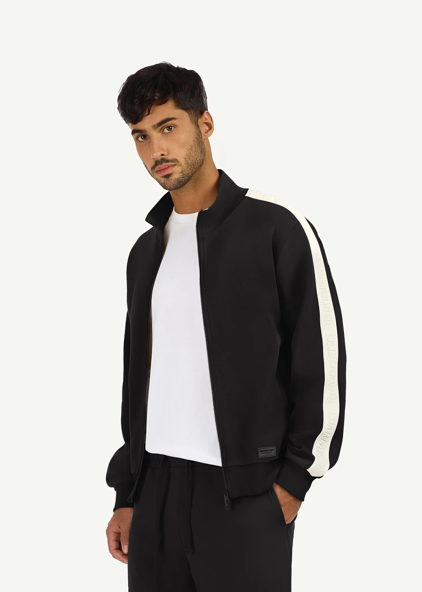 Regular Fit Striped Track Jacket