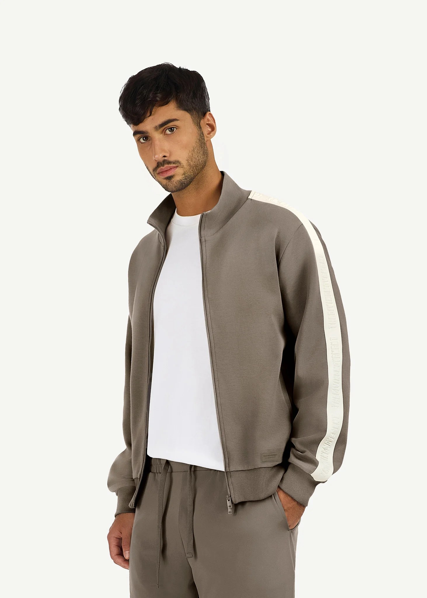 Regular Fit Striped Track Jacket