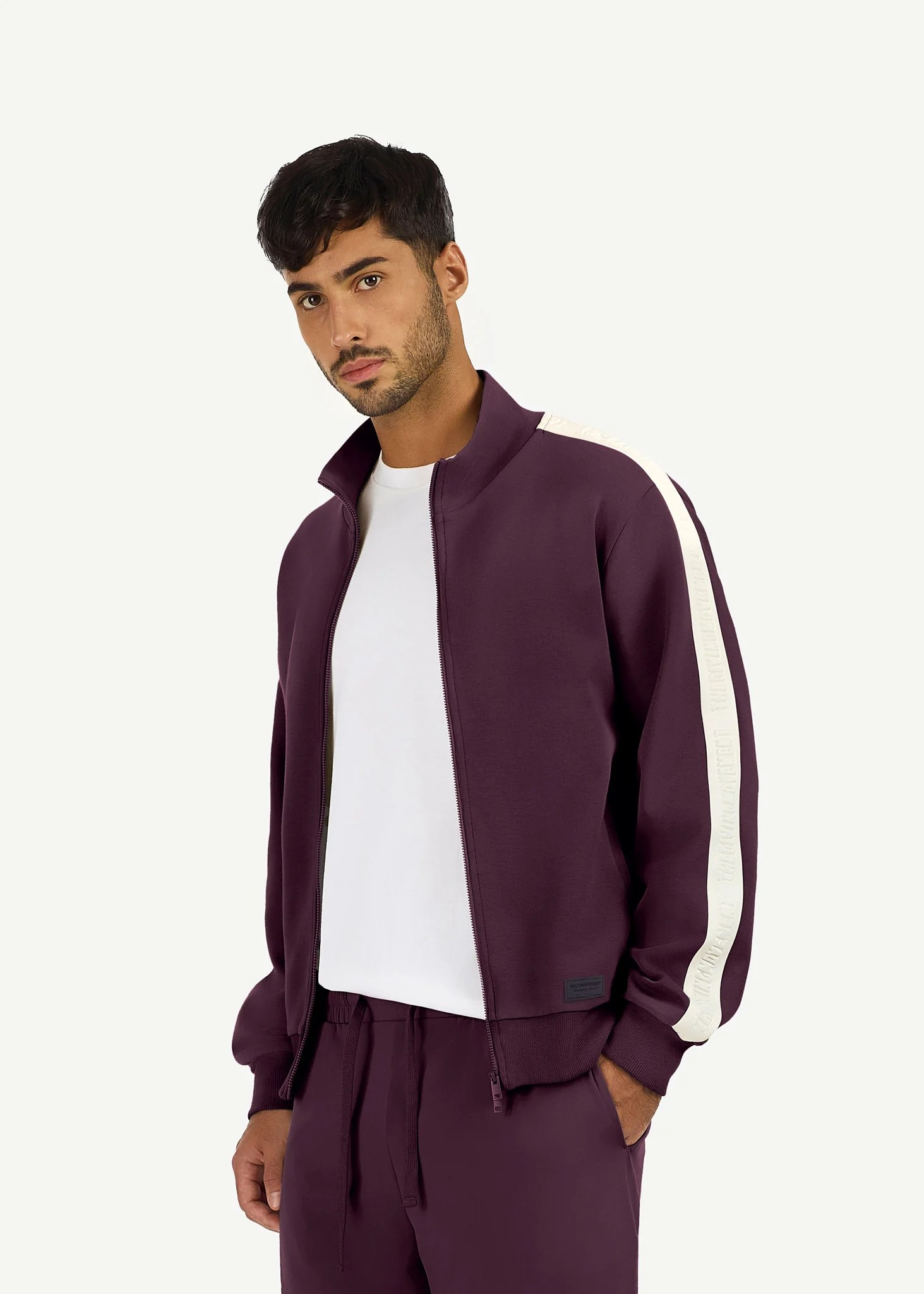 Regular Fit Striped Track Jacket