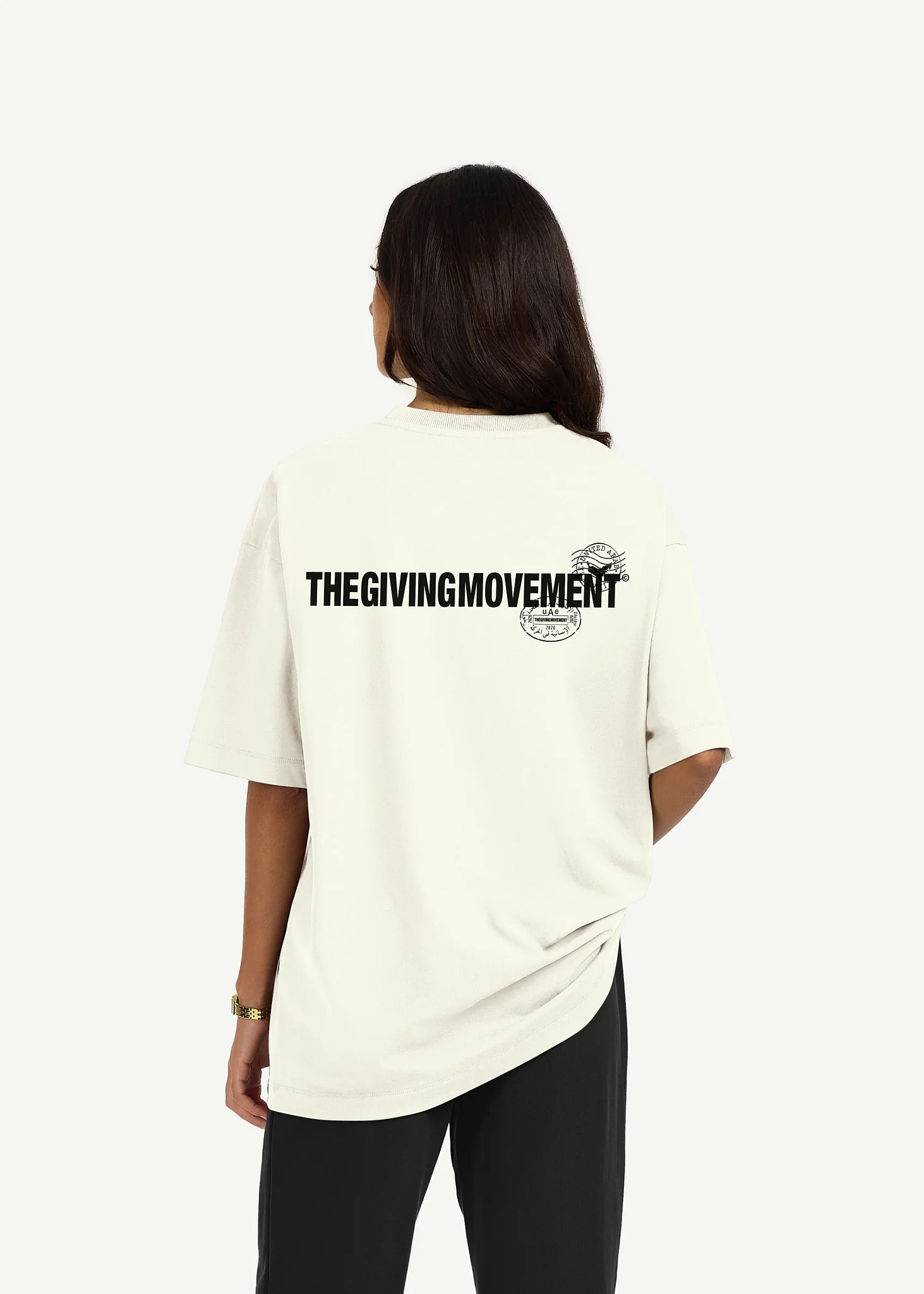 Oversized UAE Print T-Shirt