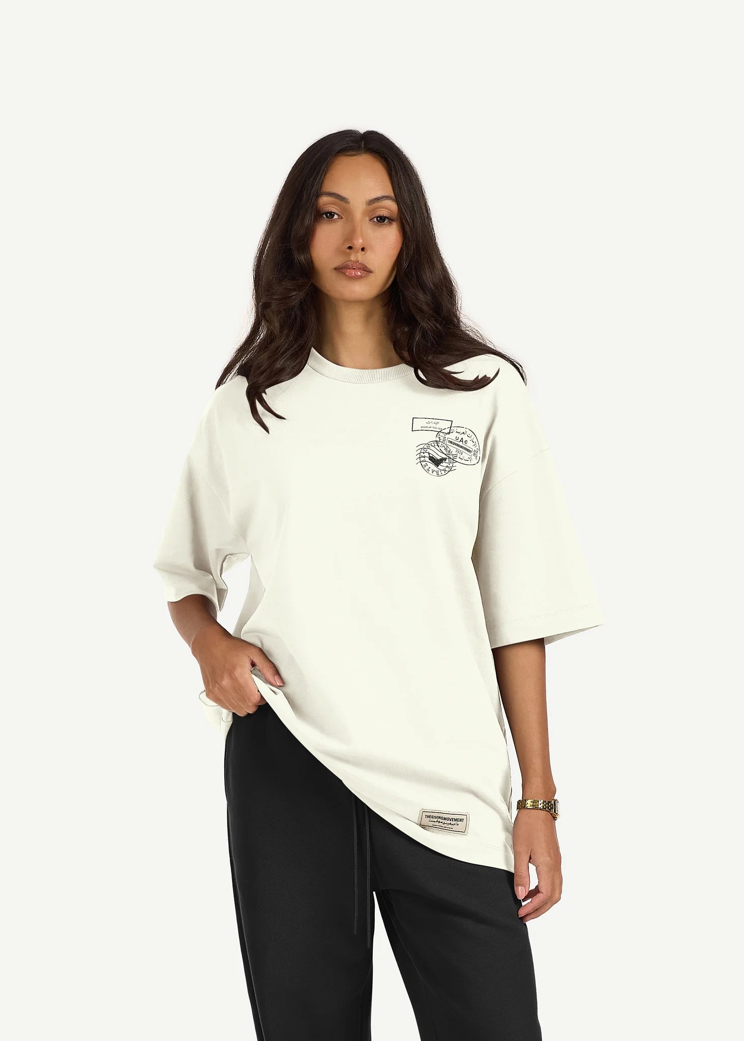 Oversized UAE Print T-Shirt