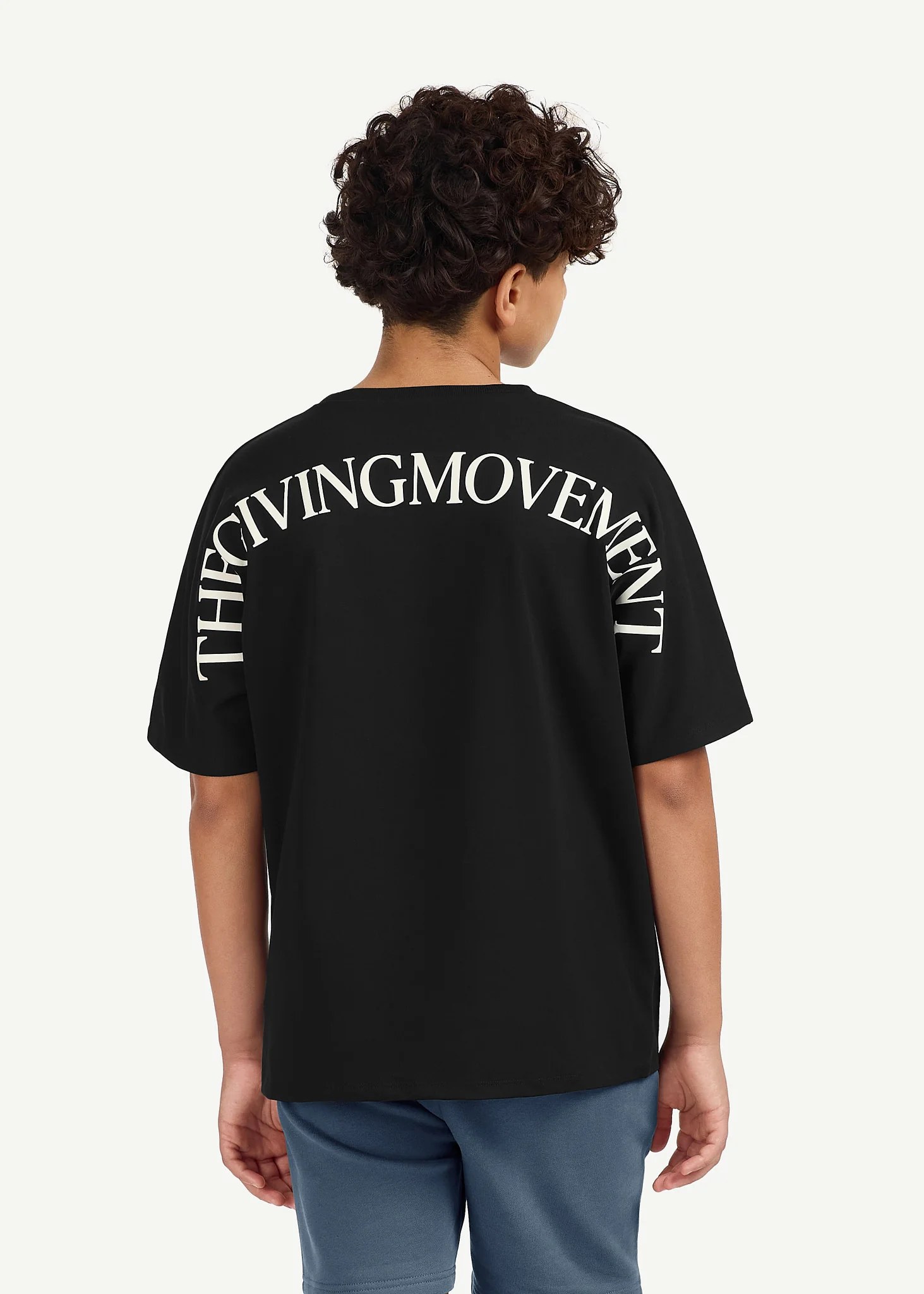 Teens Oversized Street Print T-Shirt