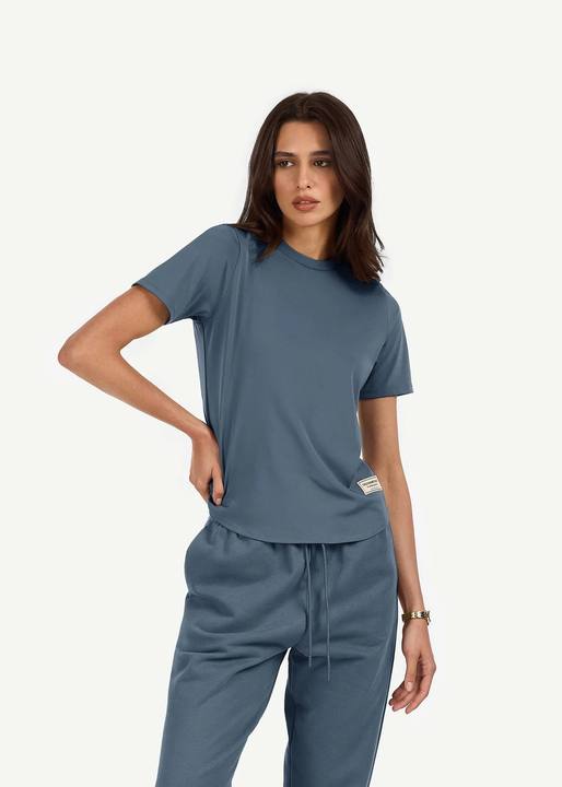 Regular Fit Curved Hem T-Shirt