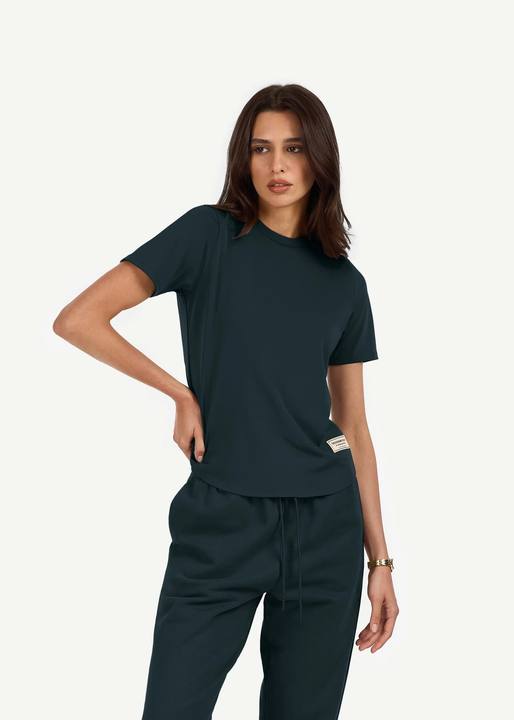 Regular Fit Curved Hem T-Shirt