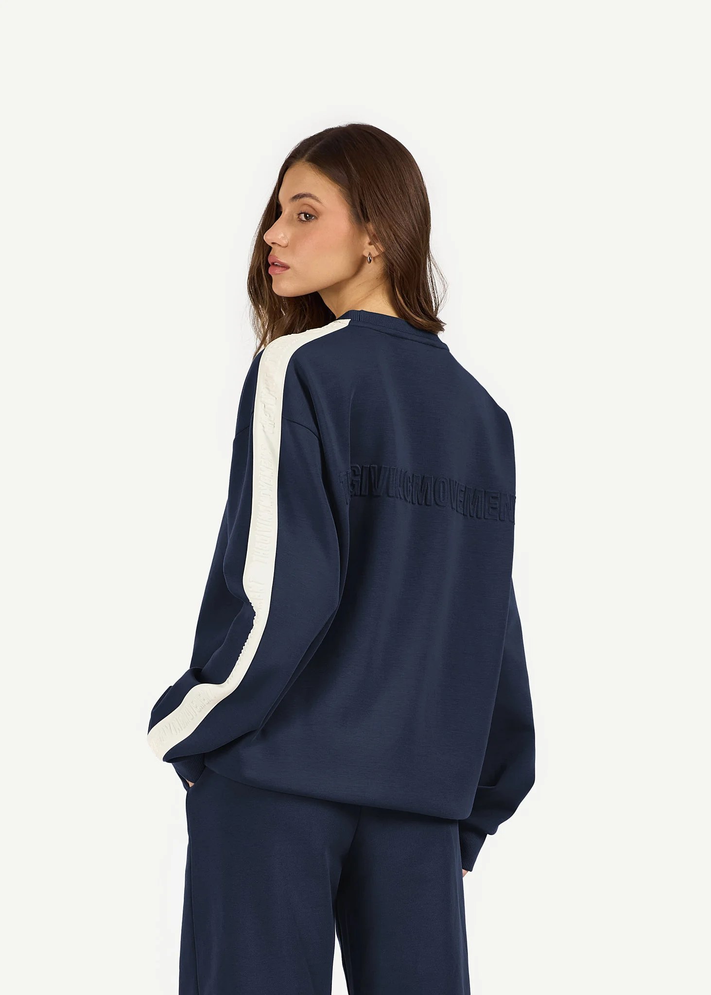 Oversized Striped Sweatshirt