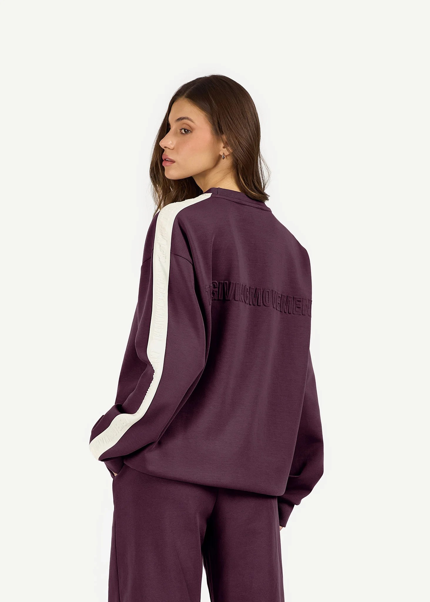 Oversized Striped Sweatshirt