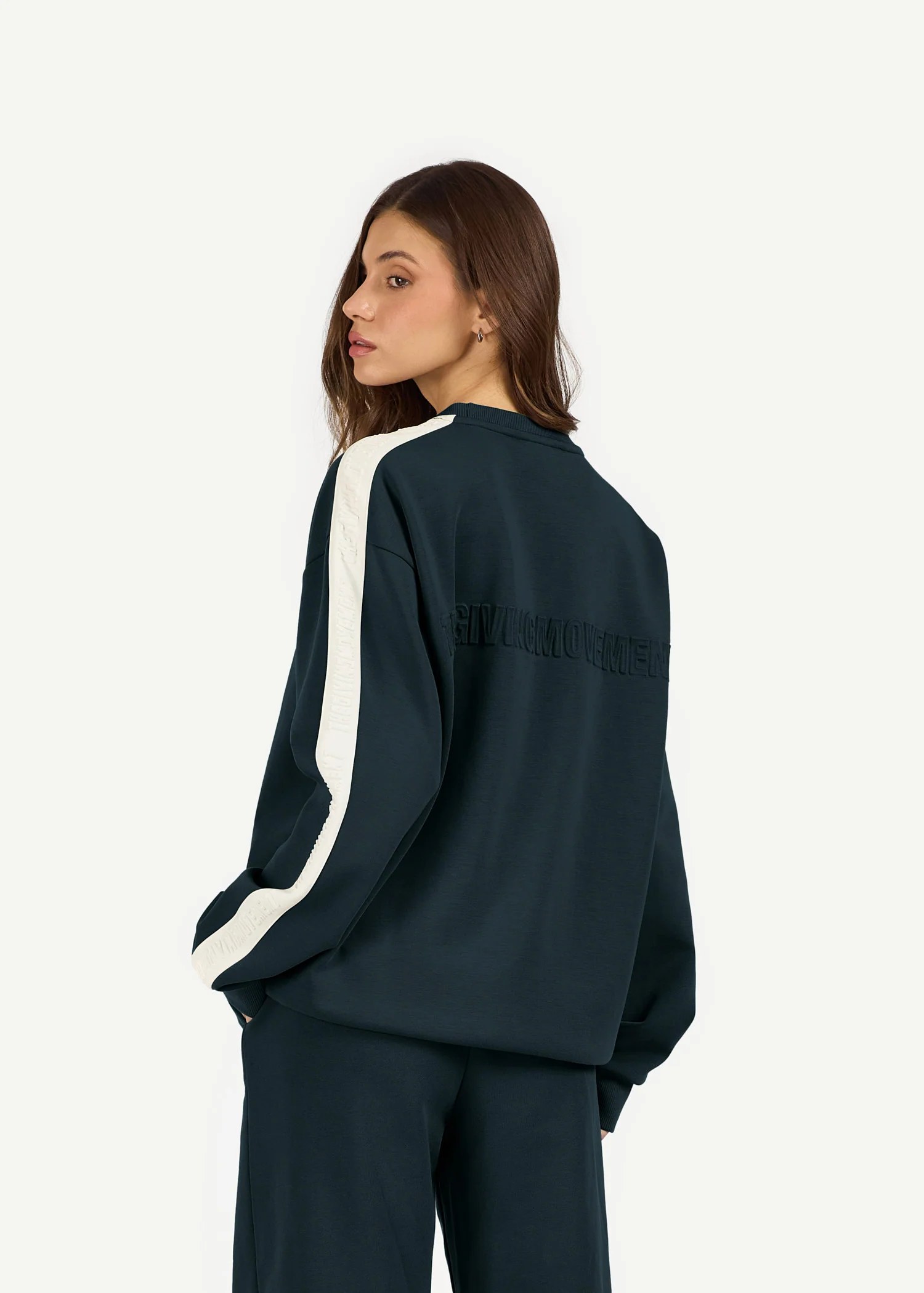 Oversized Striped Sweatshirt
