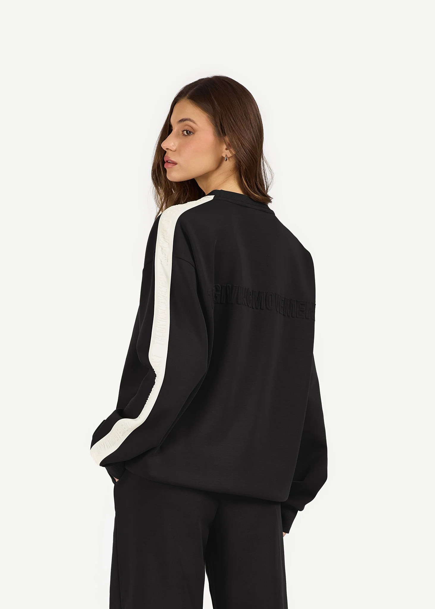 Oversized Striped Sweatshirt