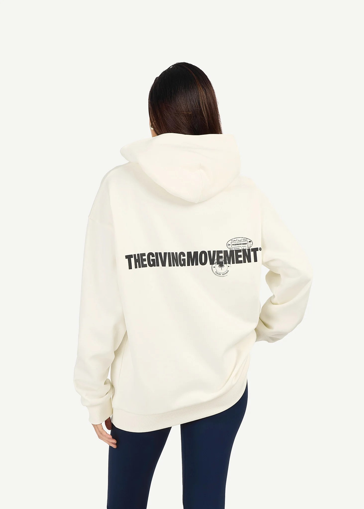 Oversized Saudi Print Hoodie