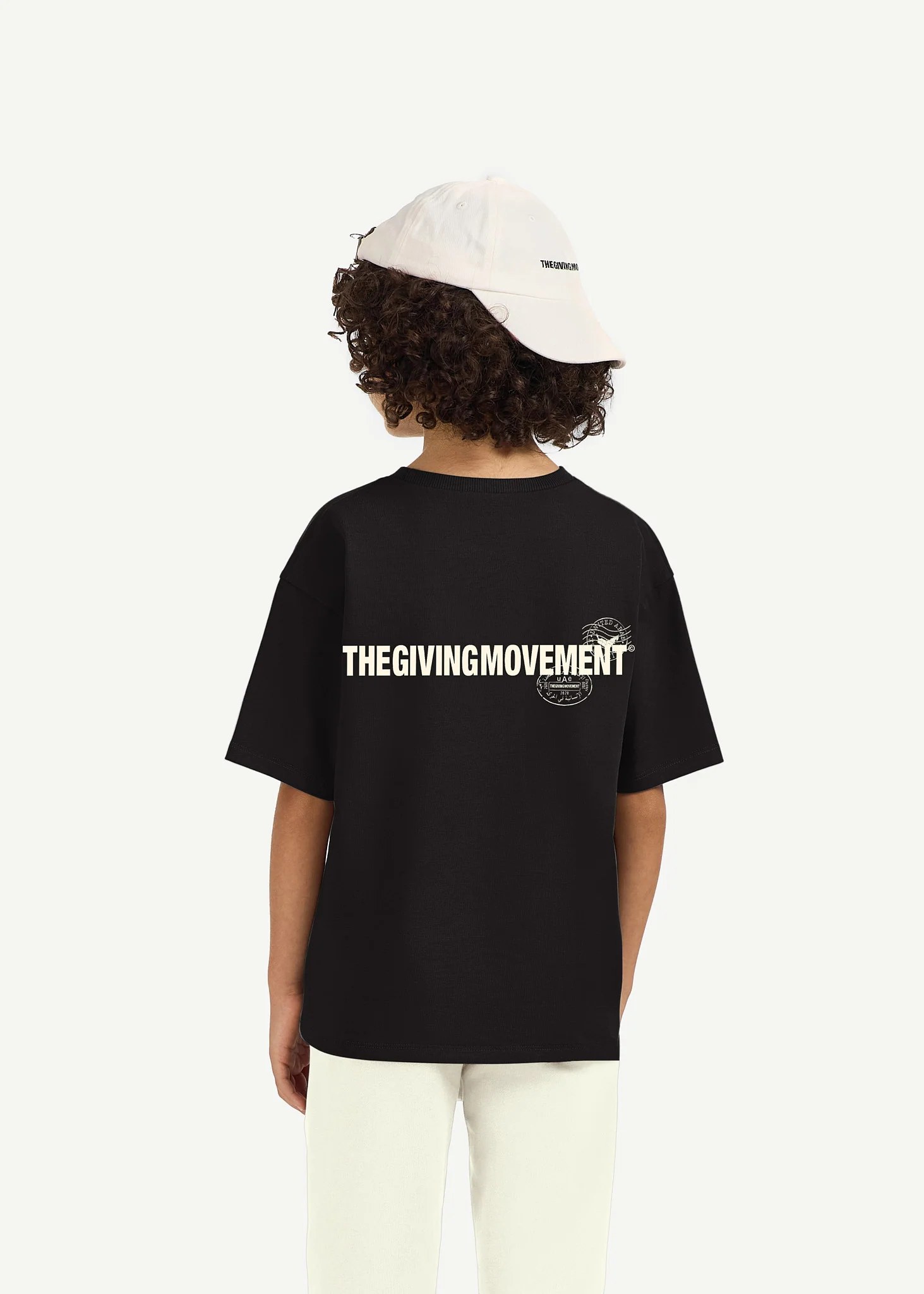 Kids Oversized UAE Print T-Shirt