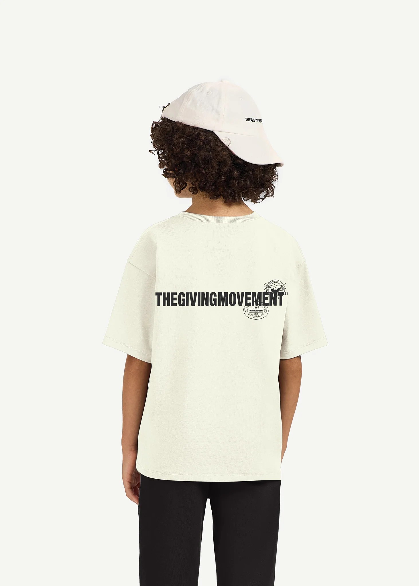 Kids Oversized UAE Print T-Shirt