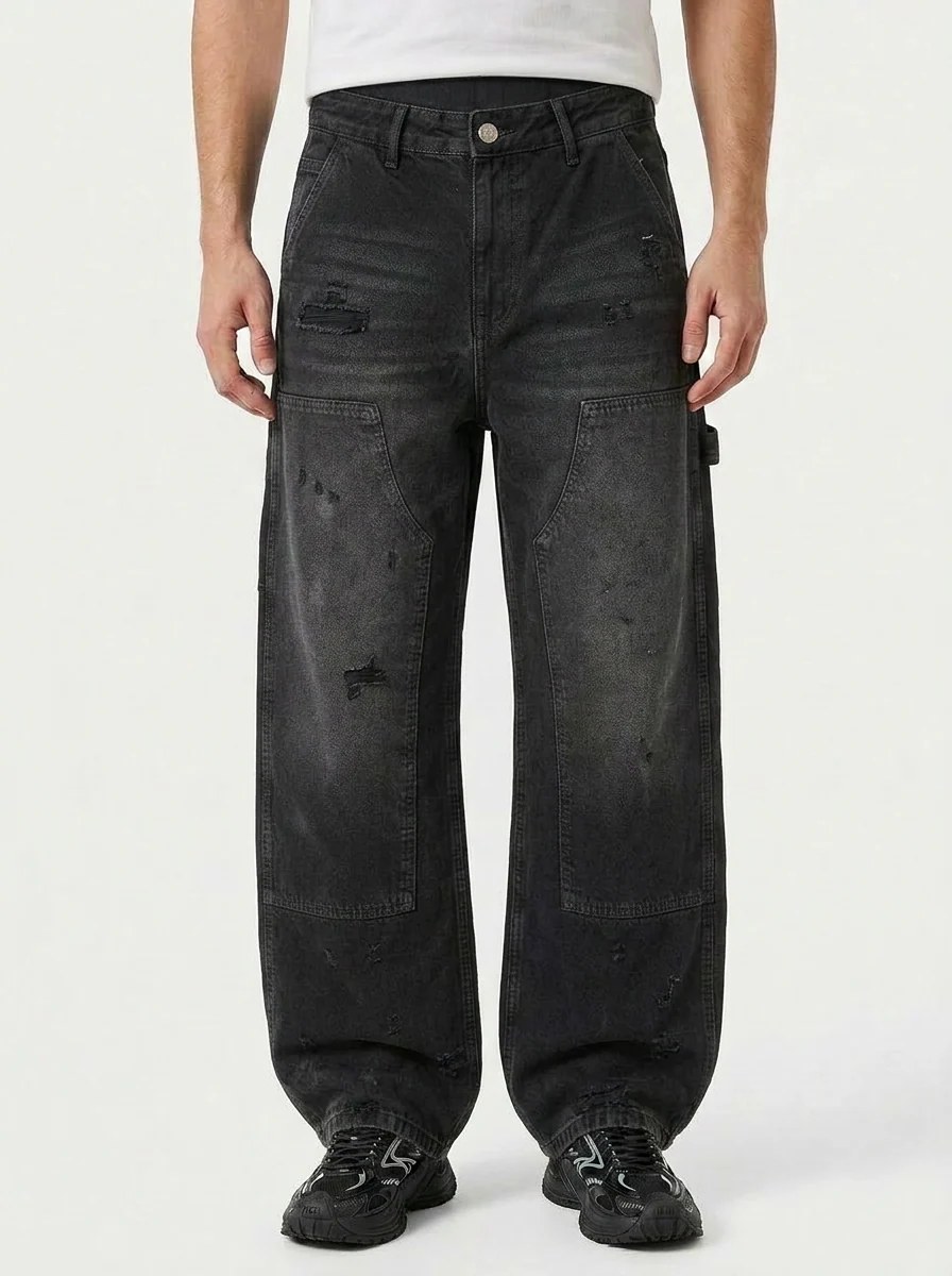 RELAXED FIT CARPENTER POCKET JEANS