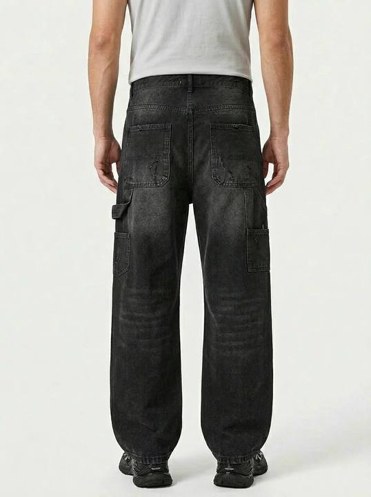 RELAXED FIT CARPENTER POCKET JEANS