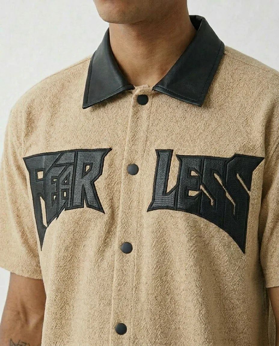 textured jacquard shirt