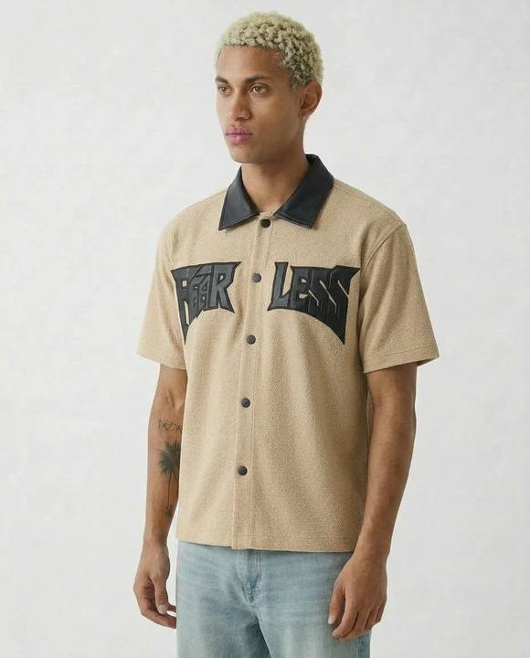 textured jacquard shirt