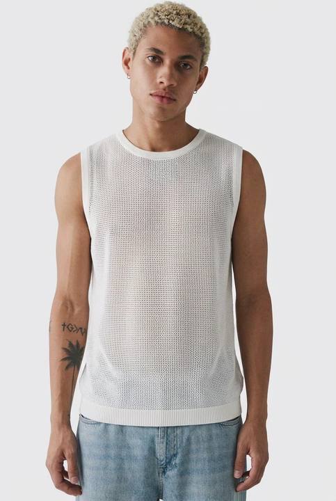 Openwork  knit tank top (3 For 999)