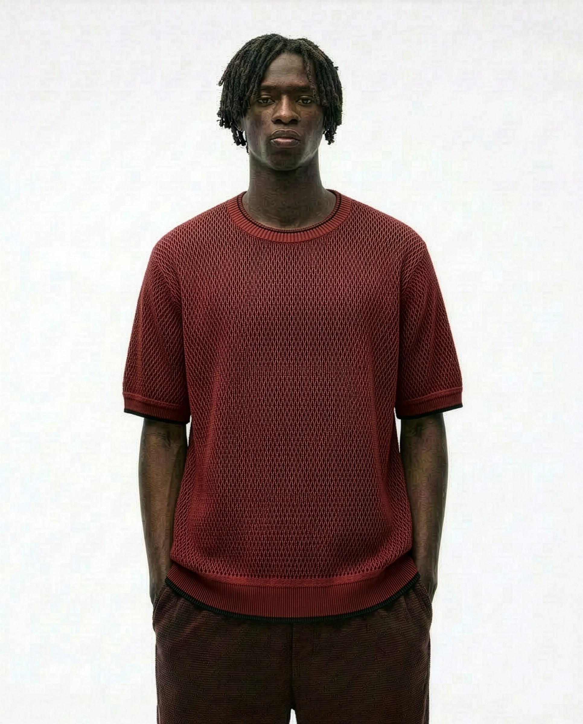 Open-Knit Textured Sweater Tee (3 For 999)