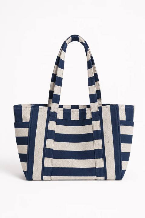 Striped Beach Bag