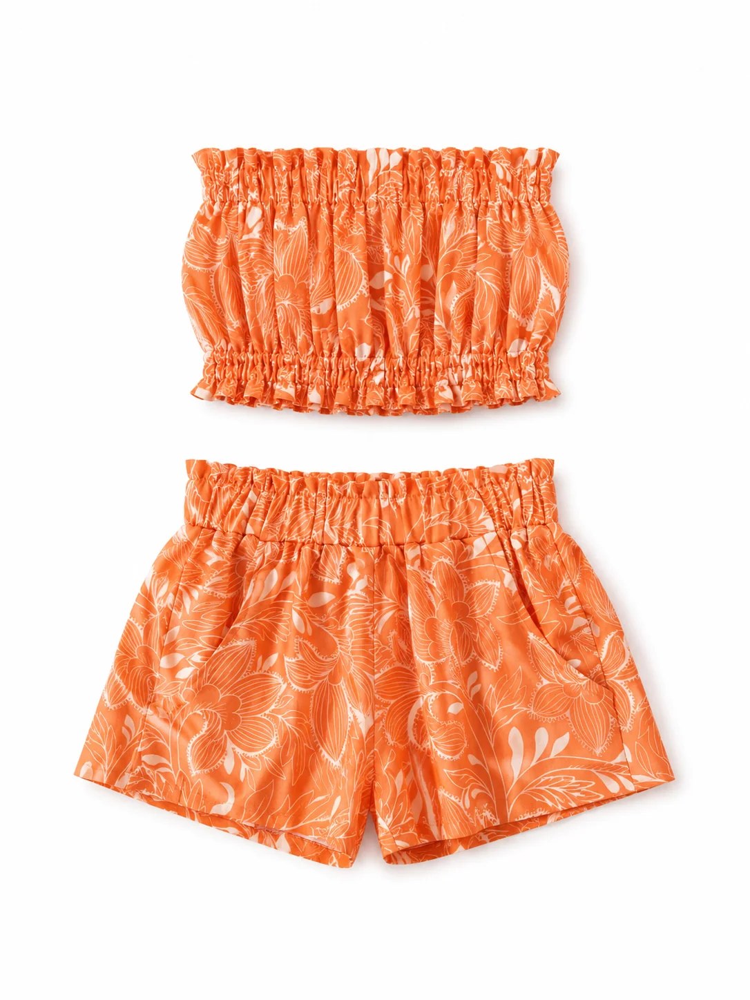 Orange Tropical Matching Kids Set