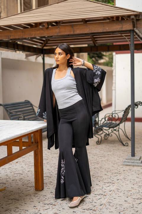 Bougainvillea Print Kimono