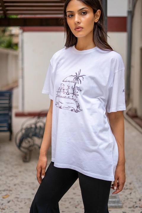 Swimming Pool Print Tee