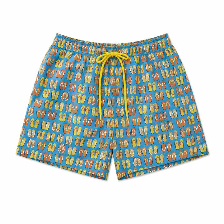 Flip Flop Print Boy’s Bathing Suit