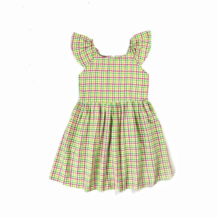 Plaid Kids Dress.