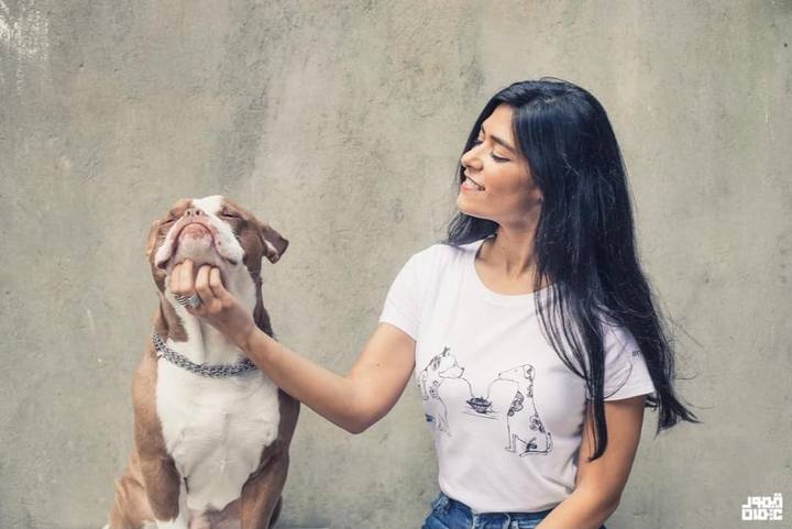 Women's #nodogfighting T-shirt.