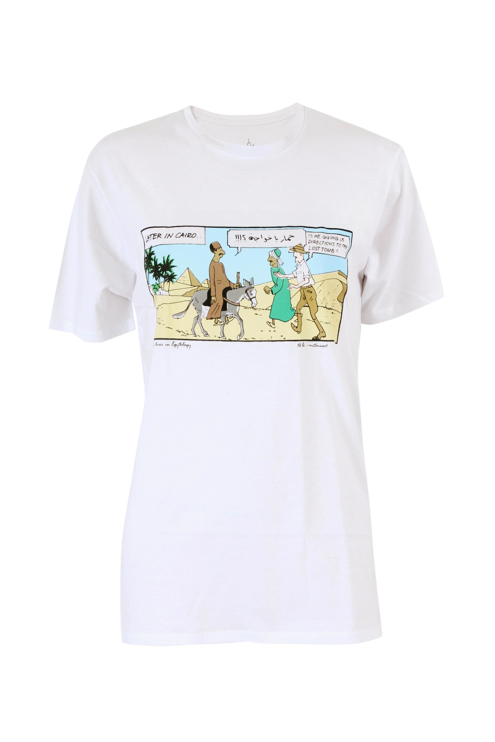 Comic Print T-shirt.