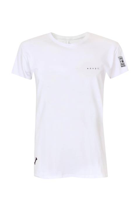 Women's "SAVE A PAW" Adopt T-Shirt.
