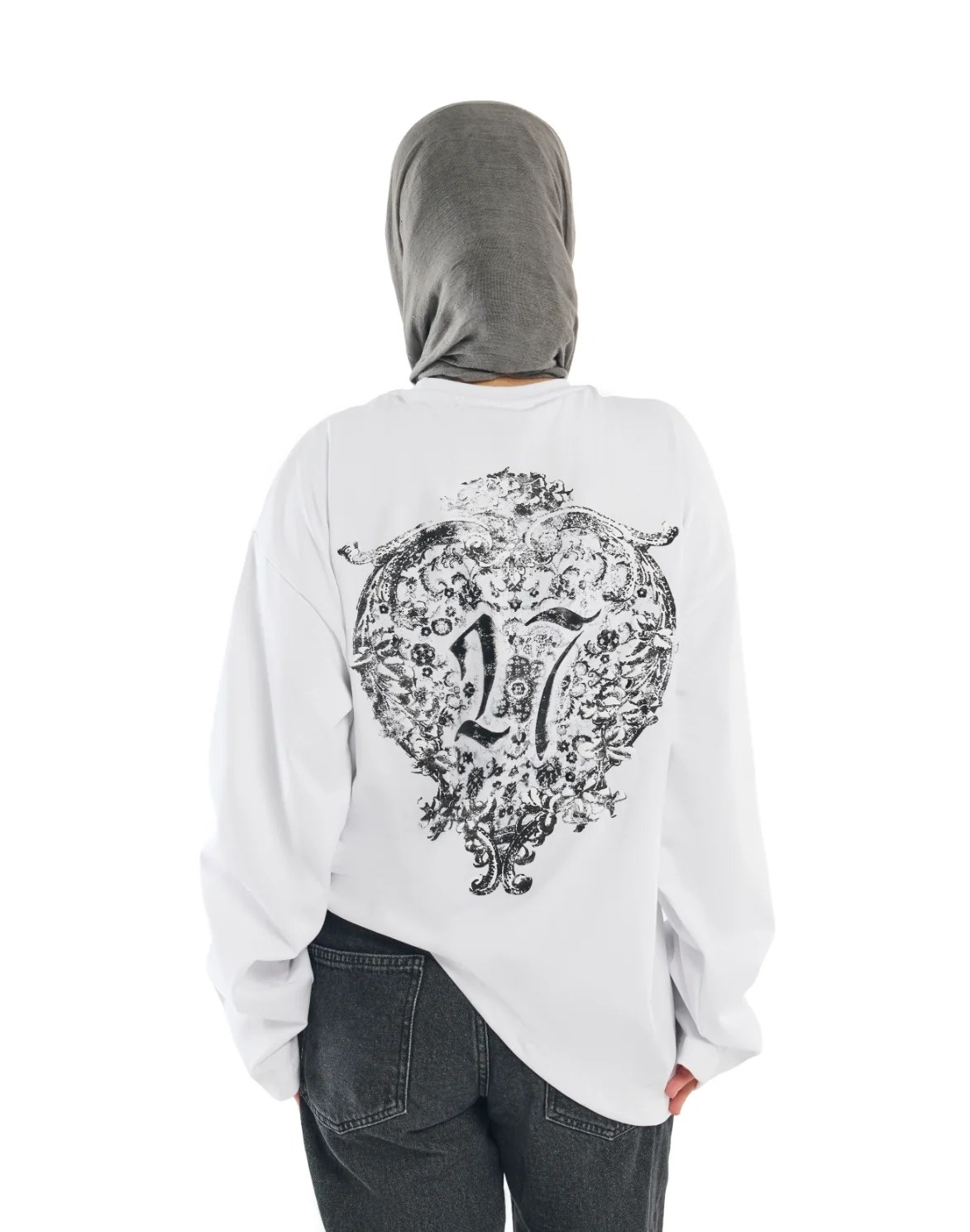 WHITE PHANTOM BLOOM LONGSLEEVE