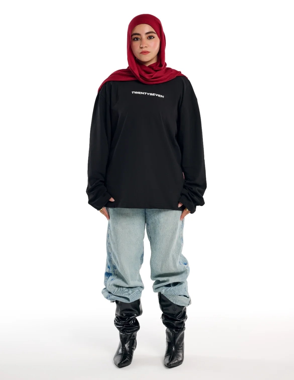 CHERRY POP BLACK LONGSLEEVE