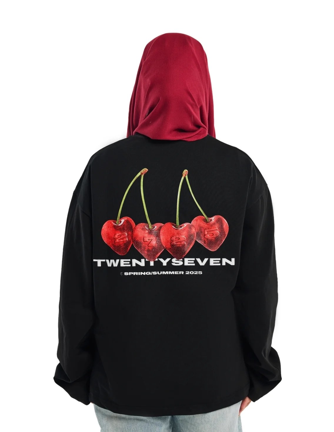 CHERRY POP BLACK LONGSLEEVE