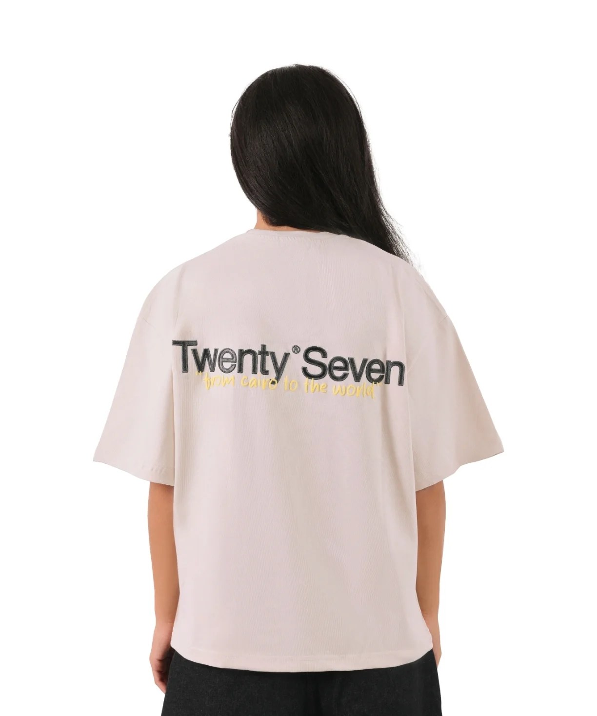 BEIGE VII LINE TEEl