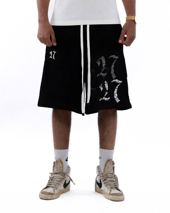 Double Trouble Black Shorts