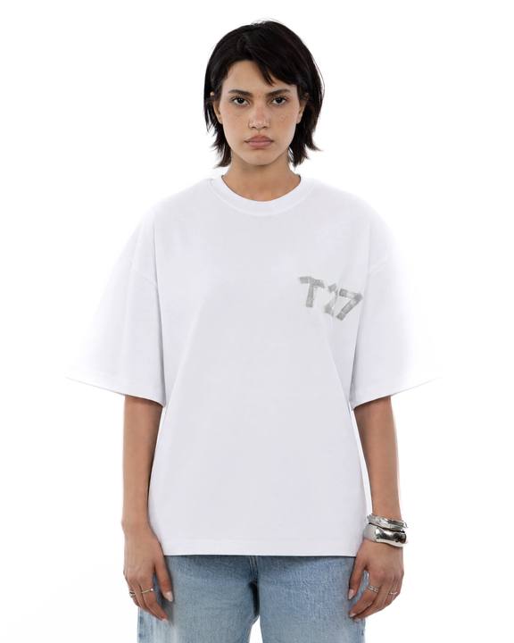 White mono vibe Tee