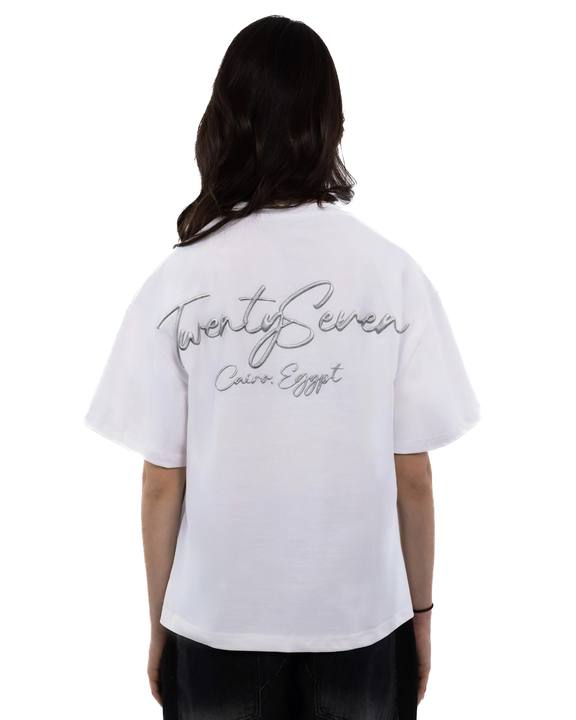 White PIN TEE