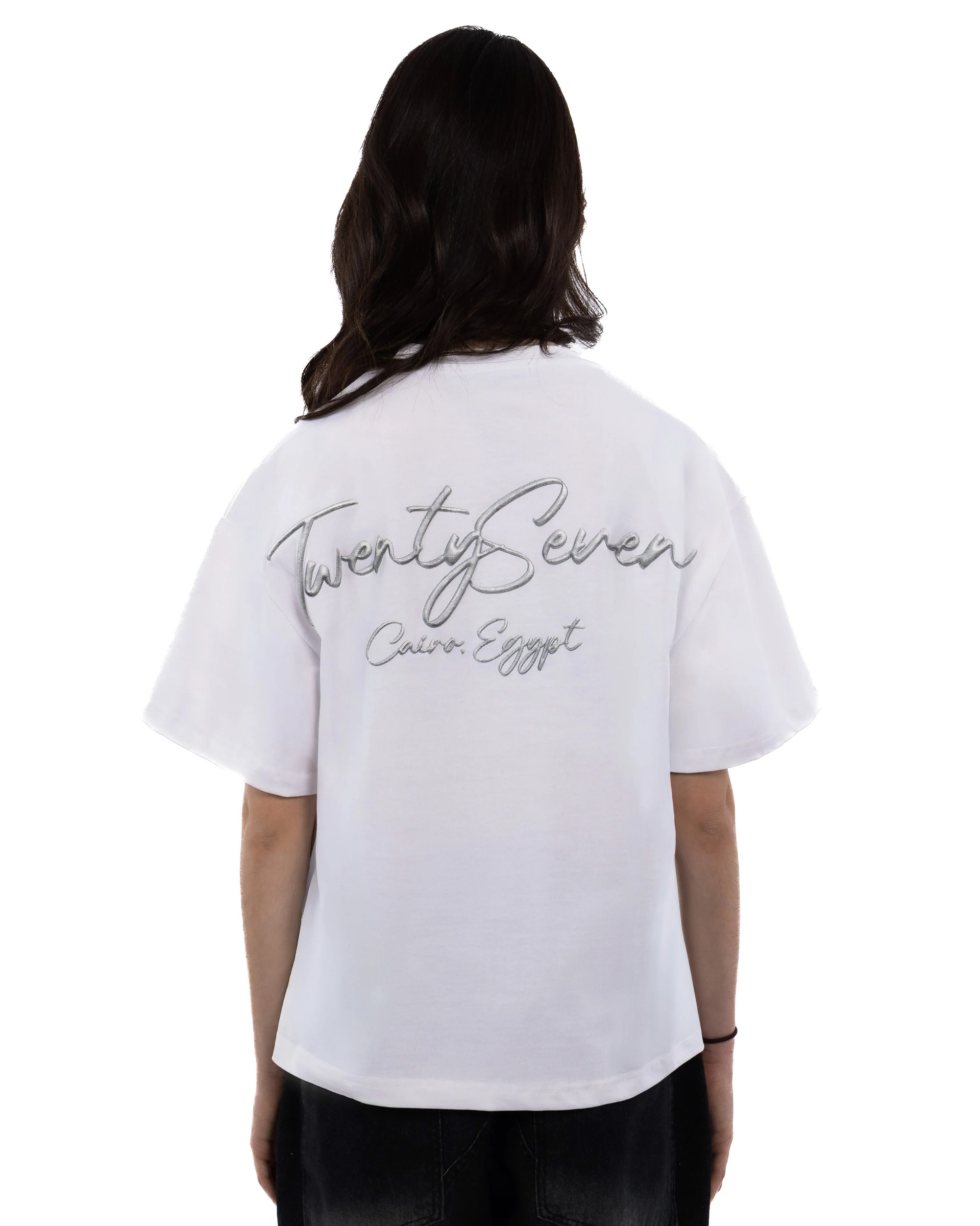 White PIN TEE