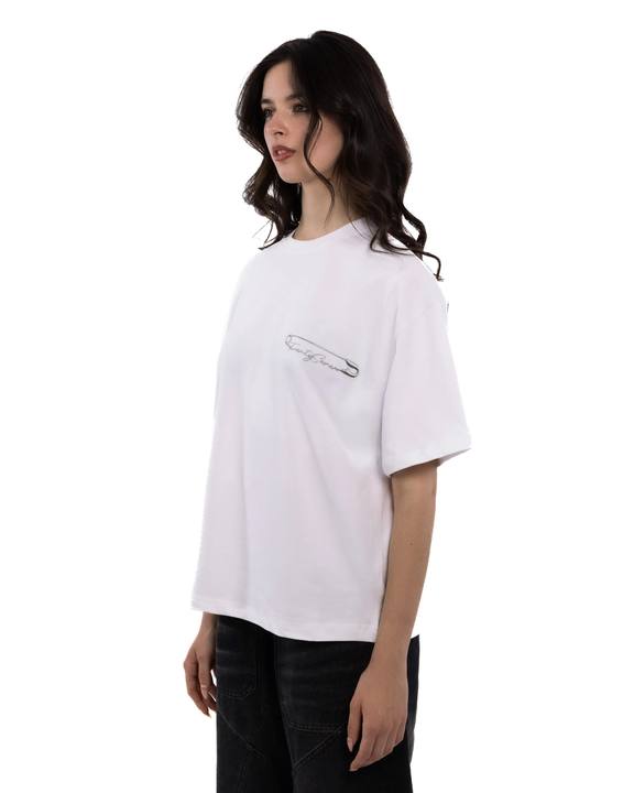 White PIN TEE
