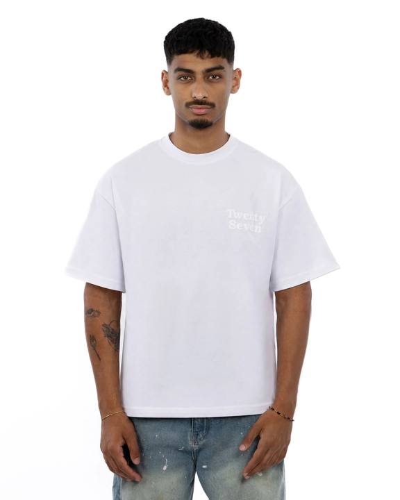 WHITE BASIC TEE