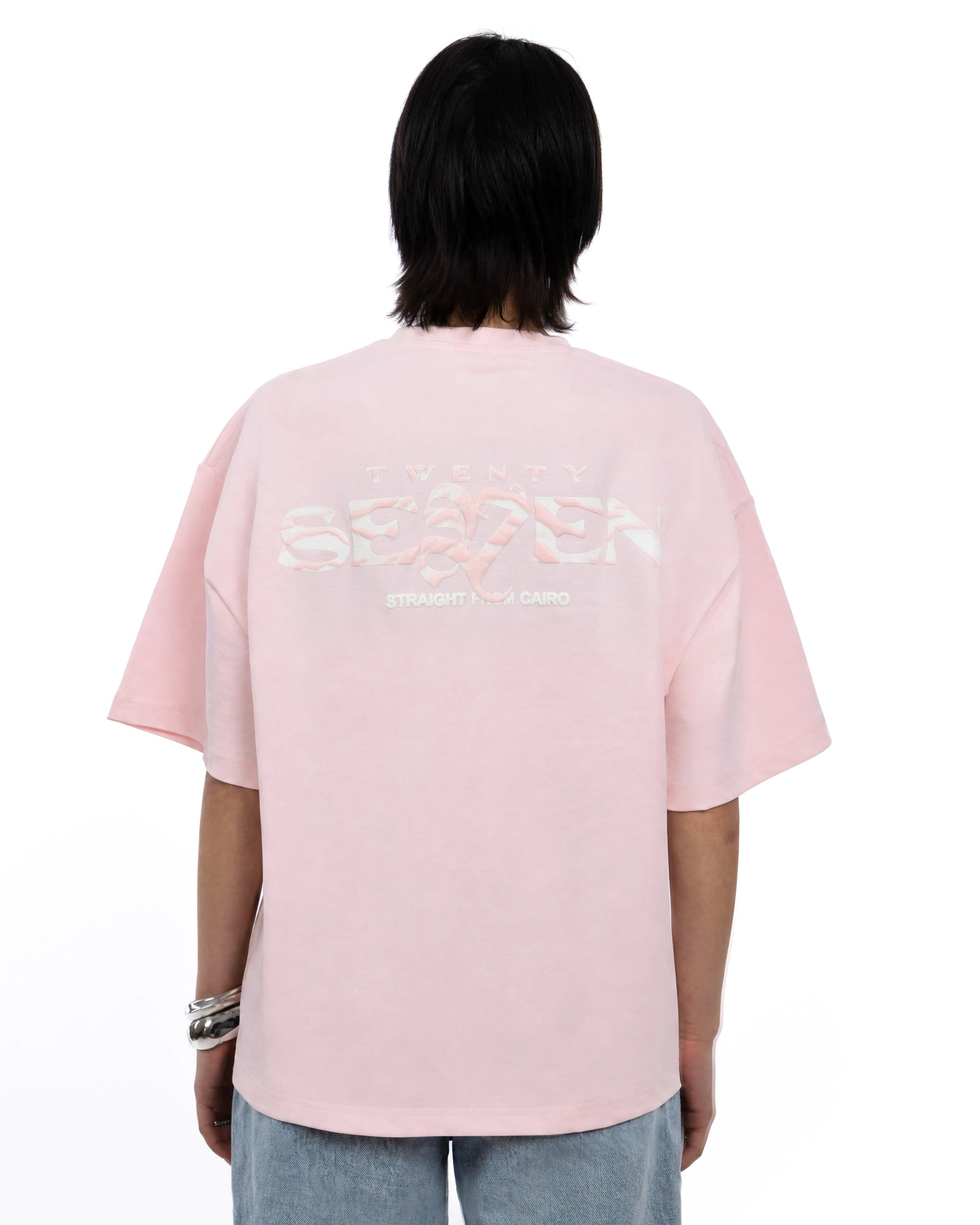 Pink shadow seven tee