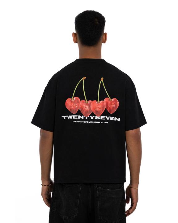 Cherry Pop Black Tee