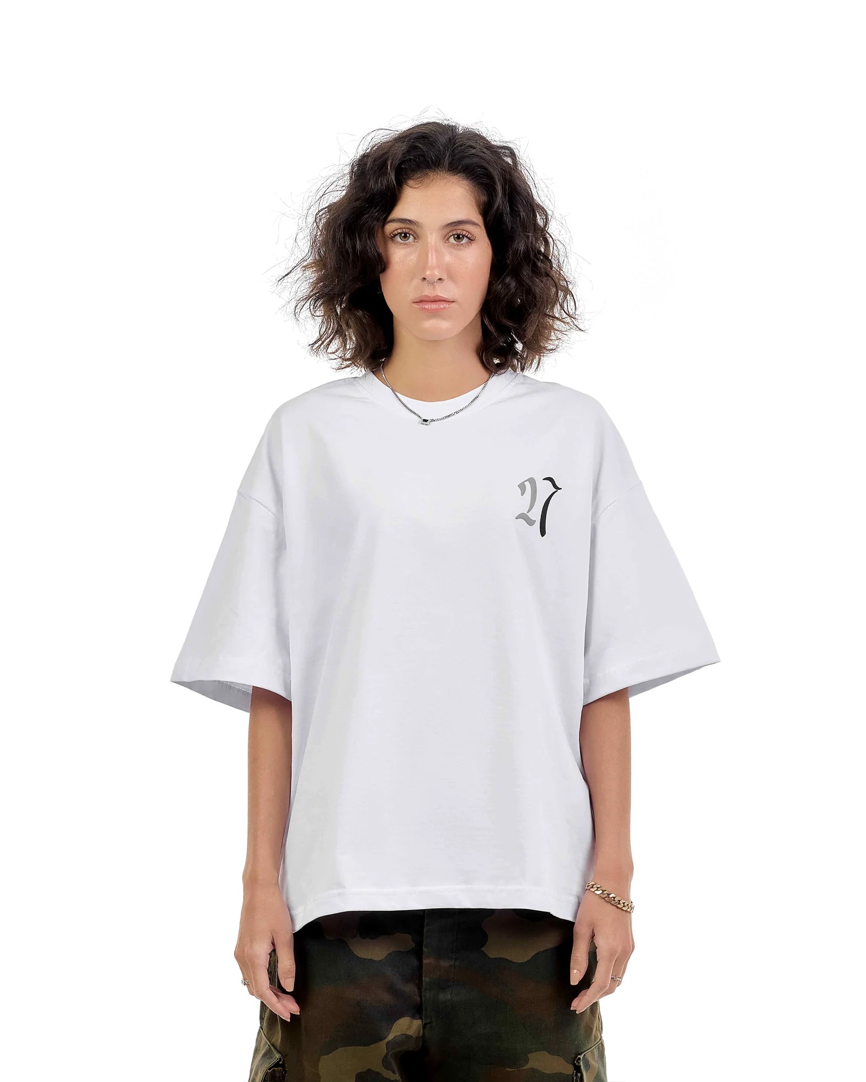 Backline Statement White Tee