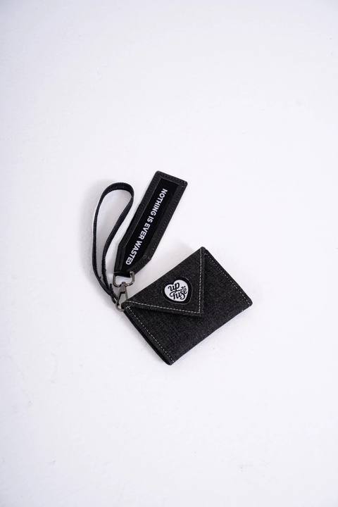 Retro Wallet — Black Denim