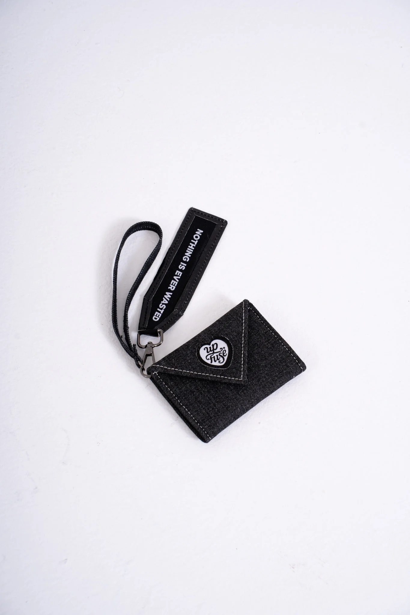 Retro Wallet — Black Denim