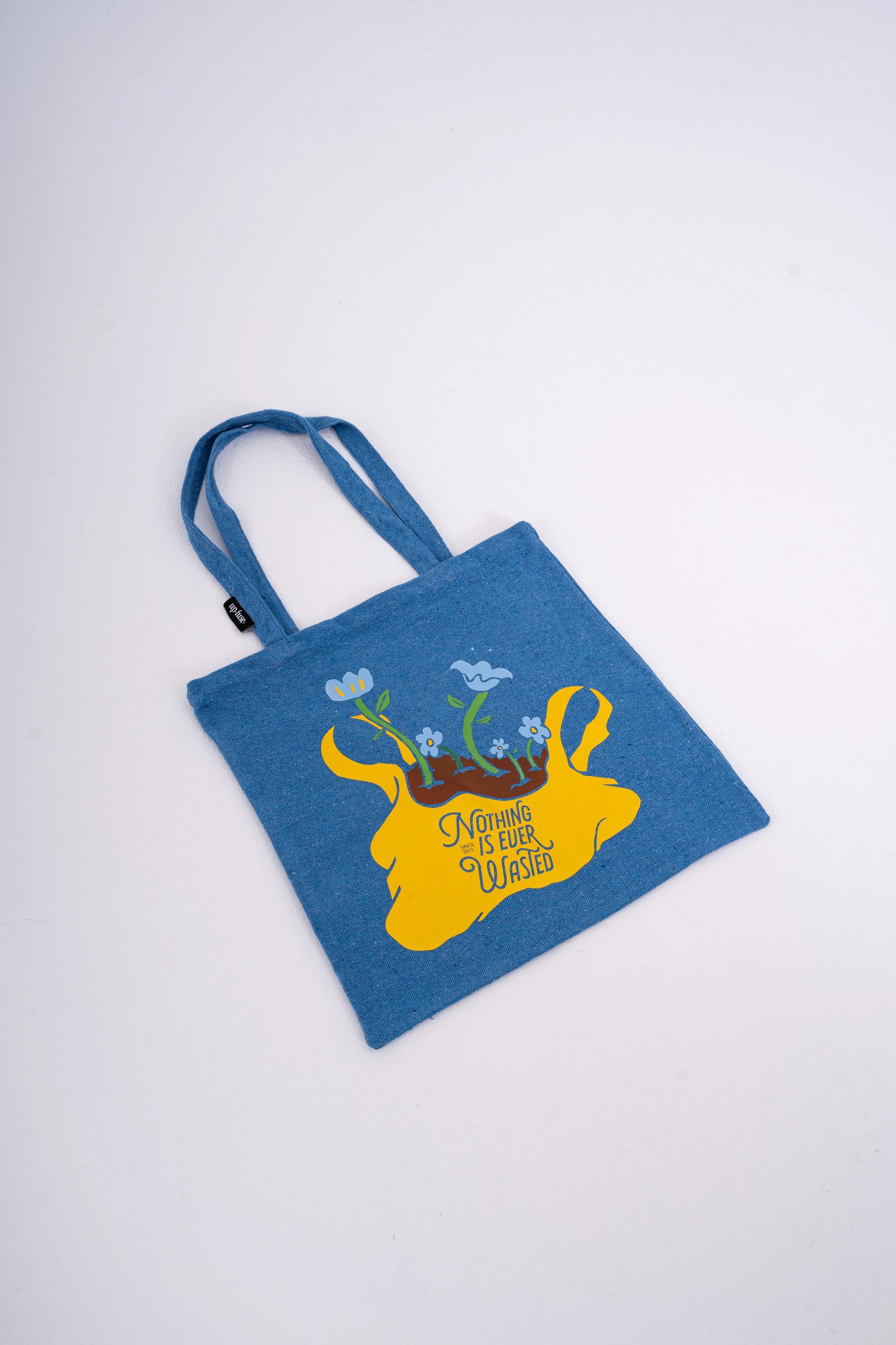 Nothing Is Ever Wasted Tote Bag — Blue