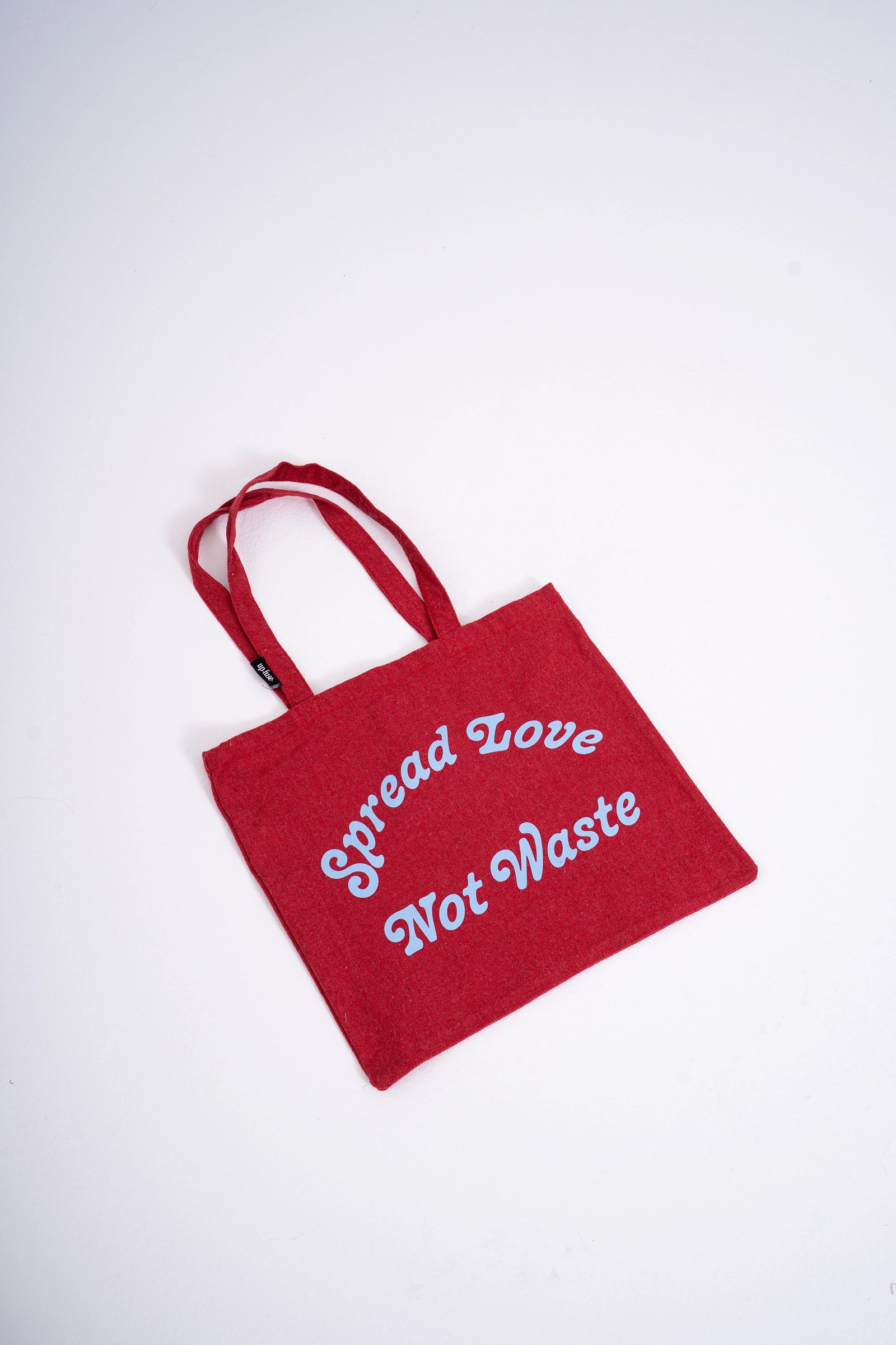 Spread Love Not Waste Tote Bag — Red