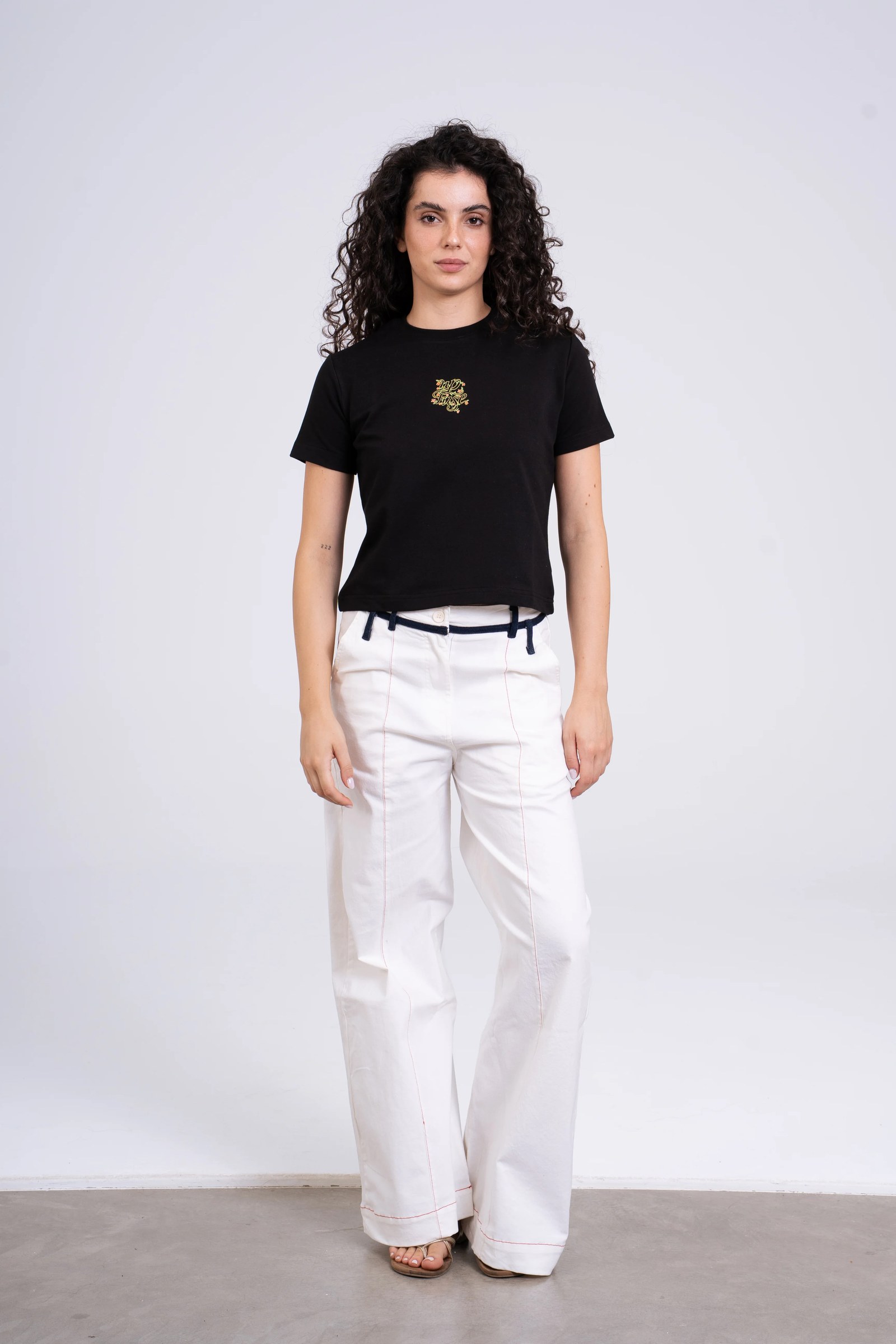 Up-Fuse Logo Baby Tee - Black